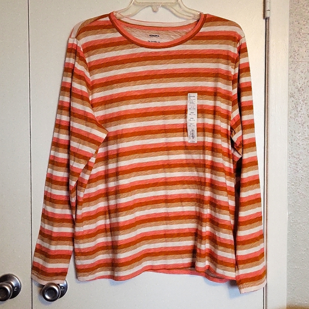 SONOMA STRIPED LS TOP